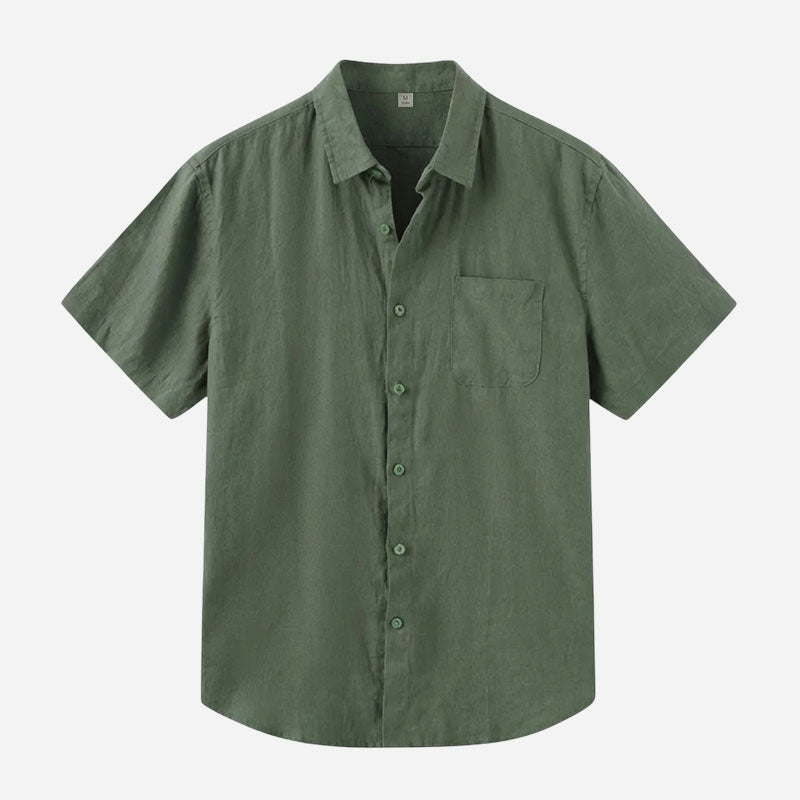 Senra Men's Linen Short Sleeve Shirt