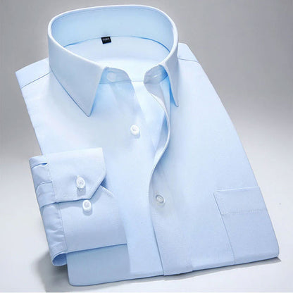 Velor Men's Classic Long Sleeve Dress Shirt