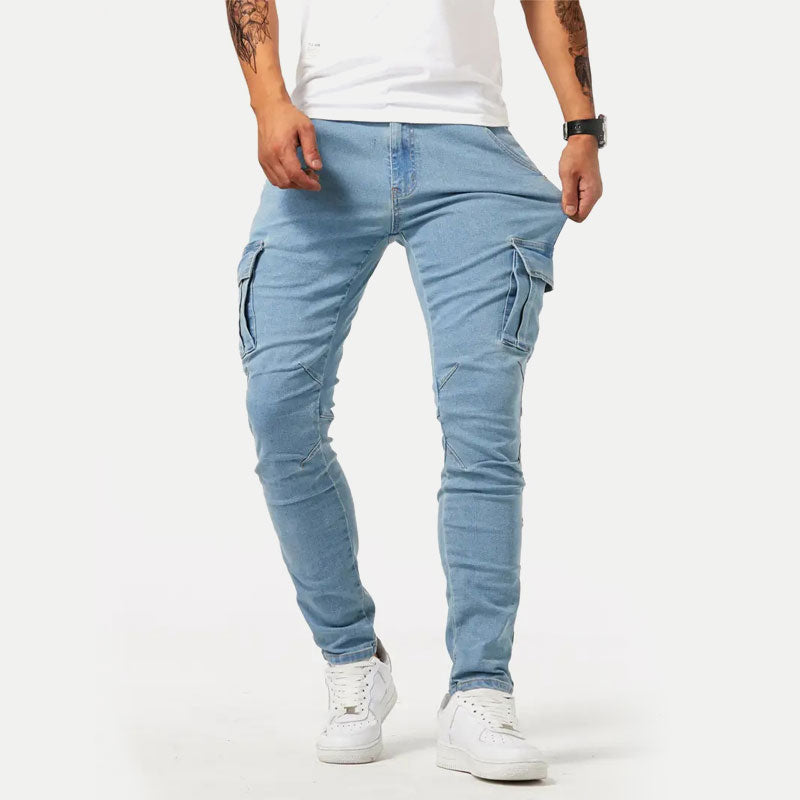 Vanguard High-Stretch Skinny Cargo Jeans