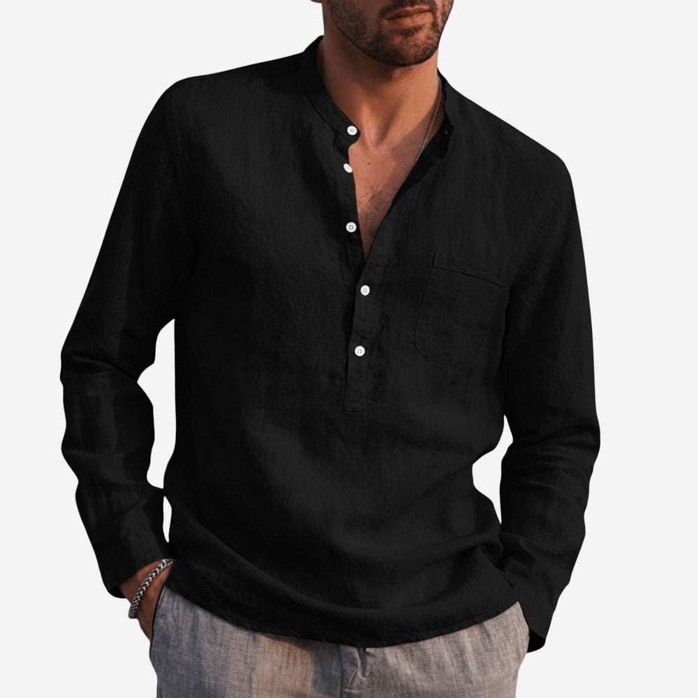 Noir-Ultra Comfortable Linen Shirt