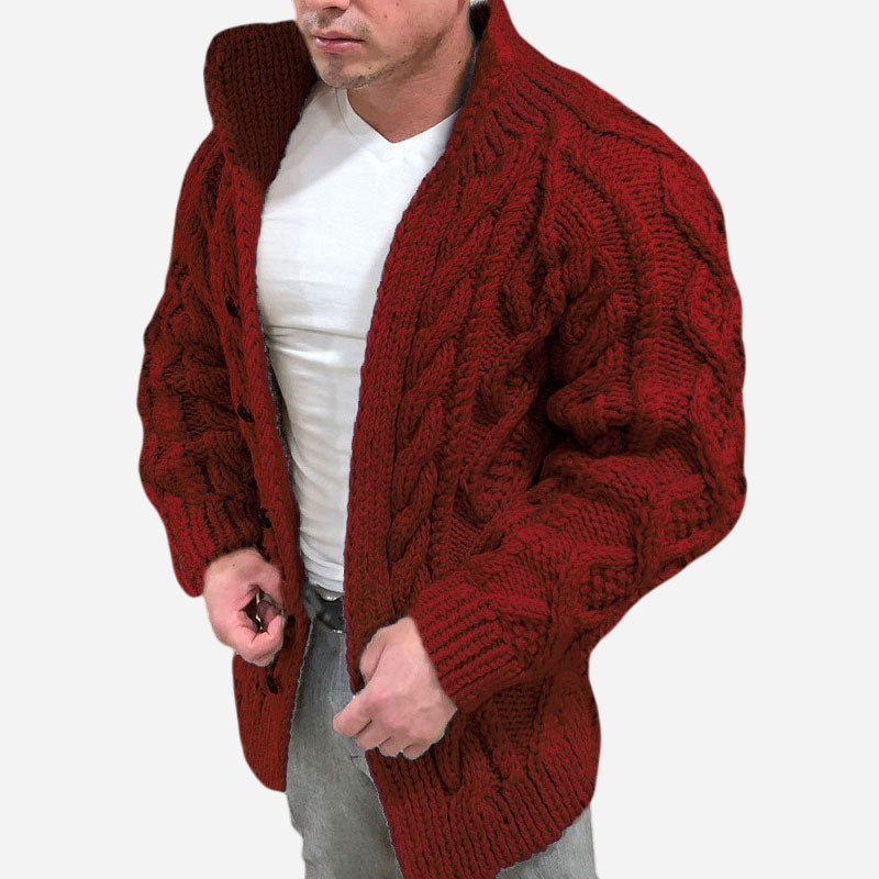 Classic Chunky Cable Knit Cardigan