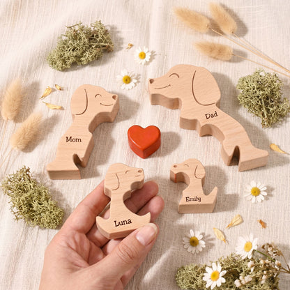 Personalized Dog Family Puzzle