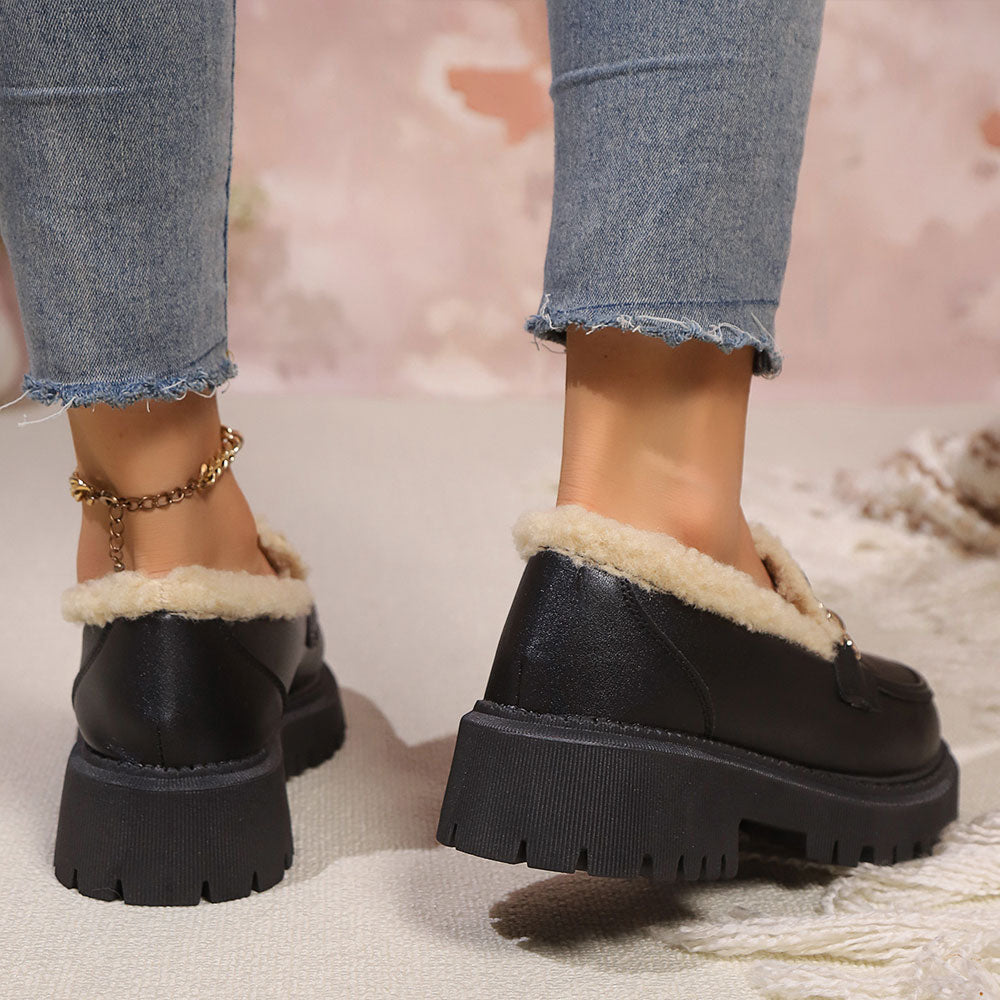 Adele Cozy Chain Loafers