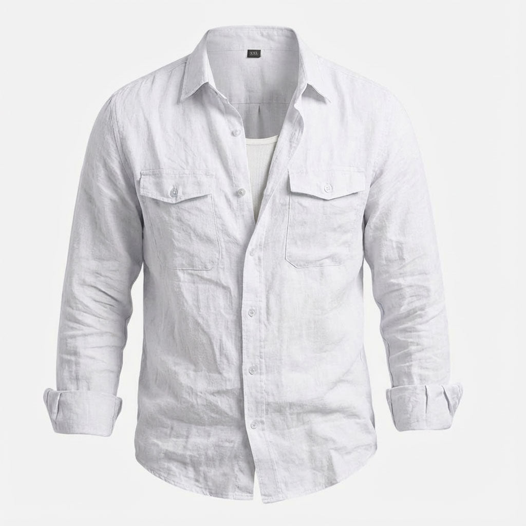 Bareen-Men's Ultra Comfortable Linen Shirt
