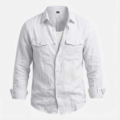 Bareen-Men's Ultra Comfortable Linen Shirt