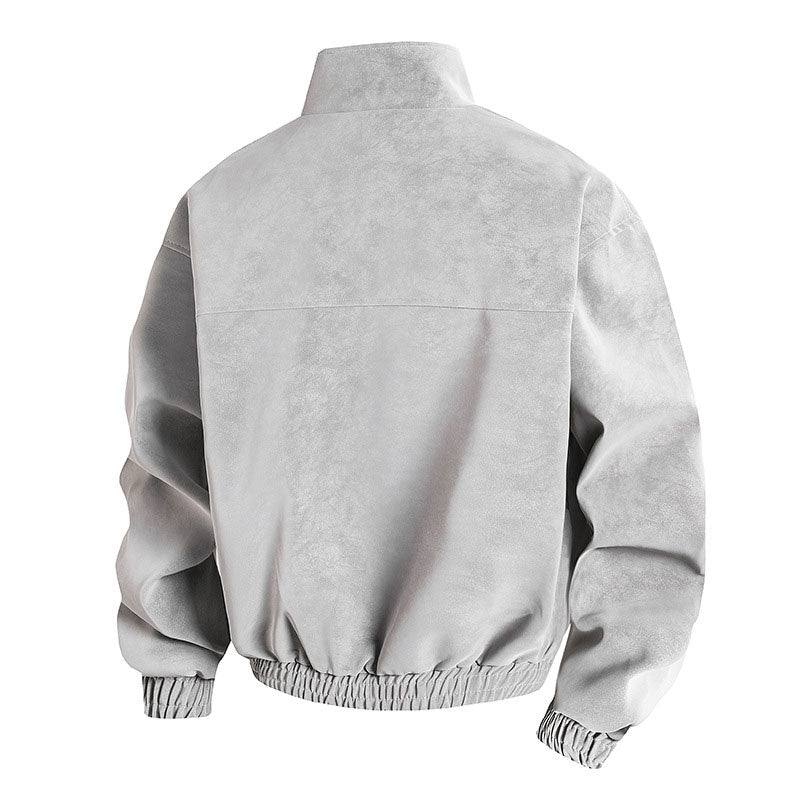 Men's Stand Up Collar Jacket Loose