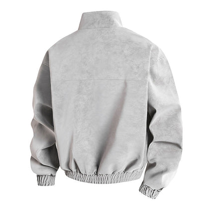 Men's Stand Up Collar Jacket Loose