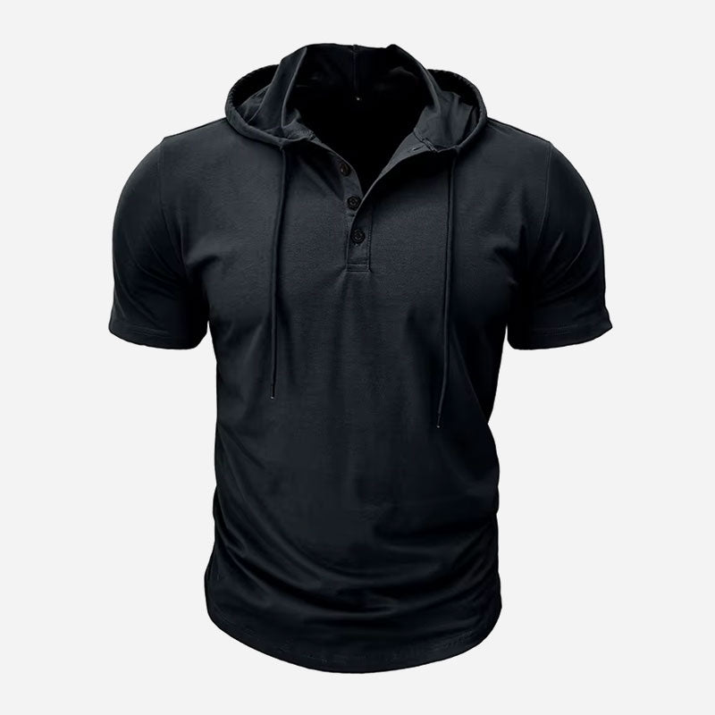 Westford Men’s Hooded Henley T-Shirt
