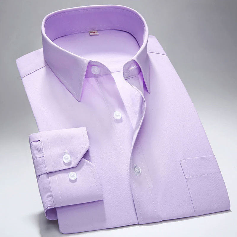 Velor Men's Classic Long Sleeve Dress Shirt