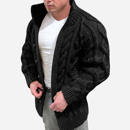 Classic Chunky Cable Knit Cardigan