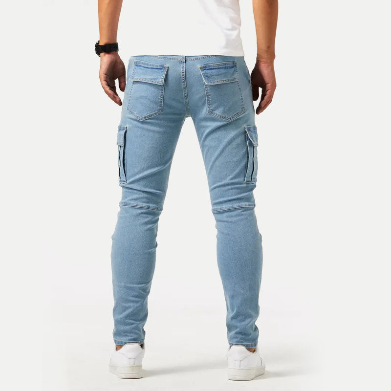 Vanguard High-Stretch Skinny Cargo Jeans