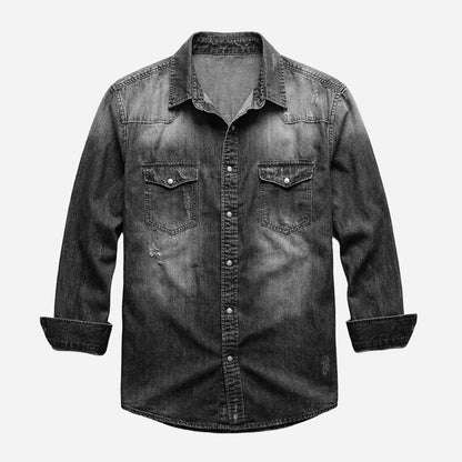 Monex Men’s Vintage Western Denim Shirt