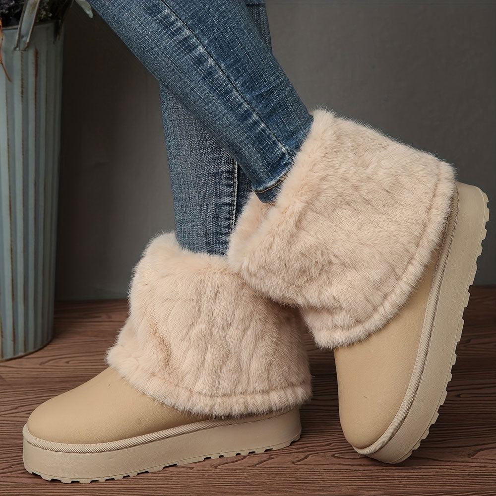 FrostEase Plush Boots – Effortless Warmth & Winter Comfort