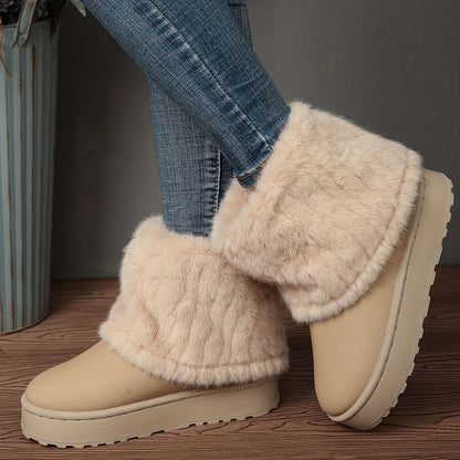 FrostEase Plush Boots – Effortless Warmth & Winter Comfort