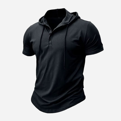 Westford Men’s Hooded Henley T-Shirt