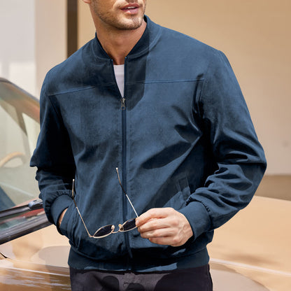 Helix-Men's Ultra Comfortable Suede Jacket