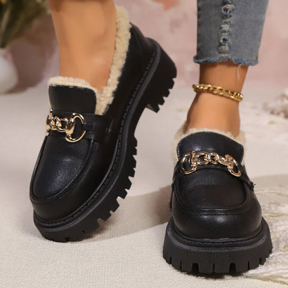 Adele Cozy Chain Loafers