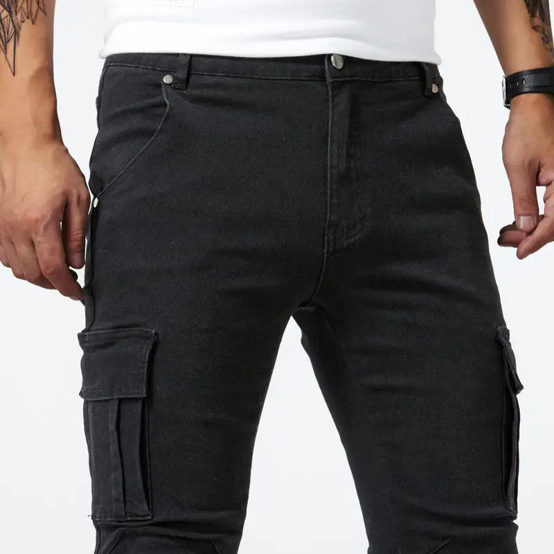 Vanguard High-Stretch Skinny Cargo Jeans