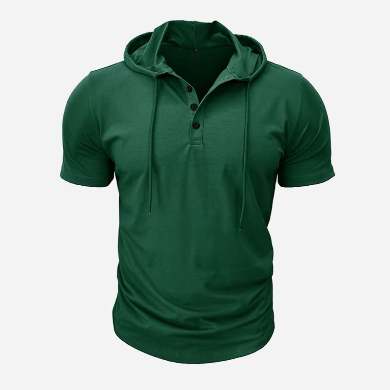Westford Men’s Hooded Henley T-Shirt