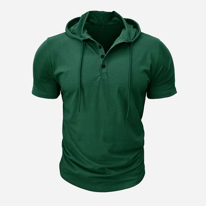Westford Men’s Hooded Henley T-Shirt