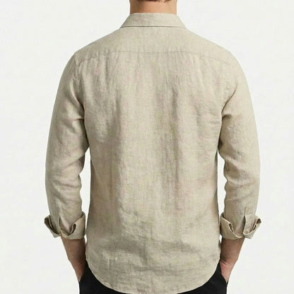 Bareen-Men's Ultra Comfortable Linen Shirt