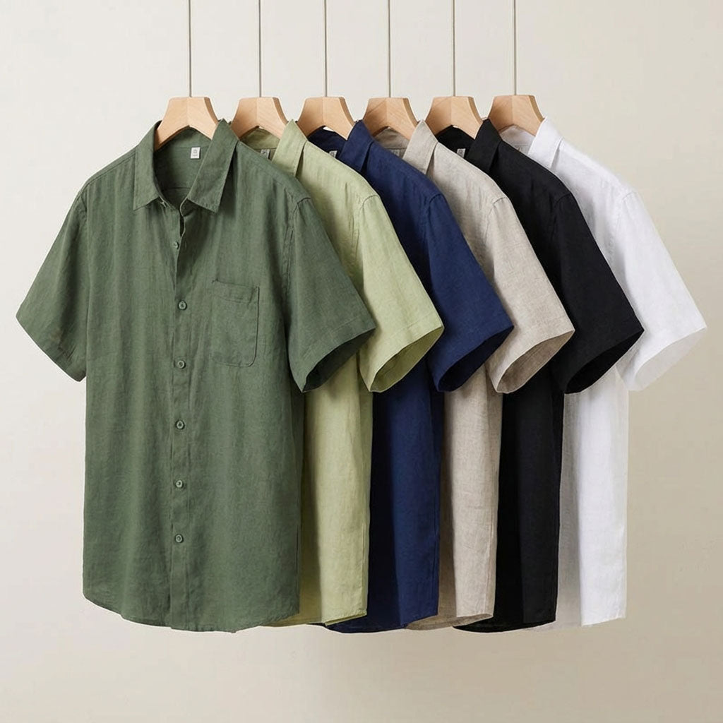 Senra Men's Linen Short Sleeve Shirt
