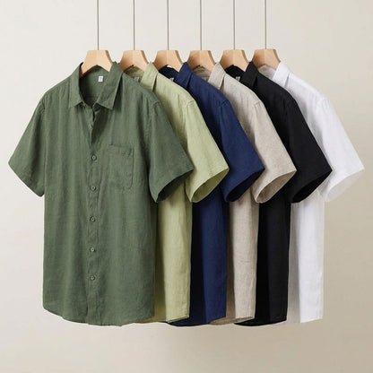 Senra Men's Linen Short Sleeve Shirt