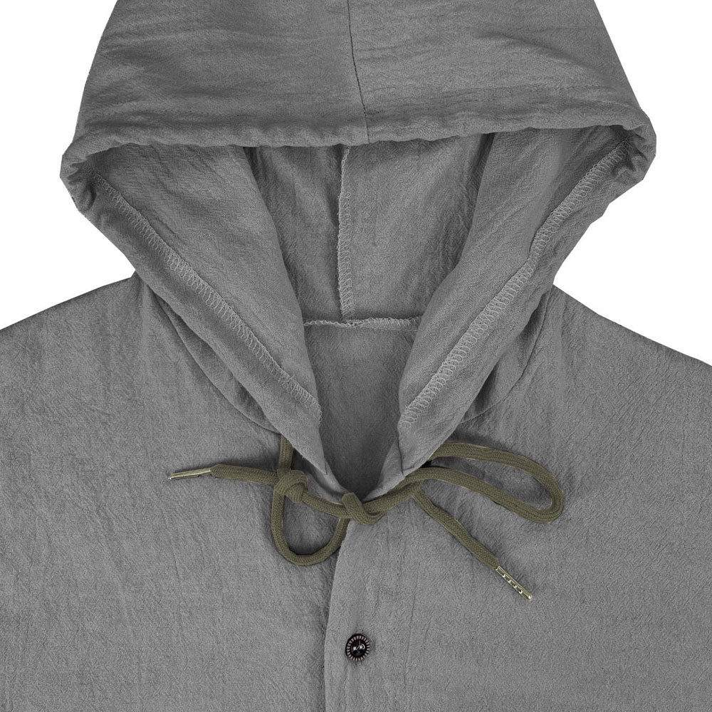 Coso-Breathable Cotton Linen Hooded Shirt