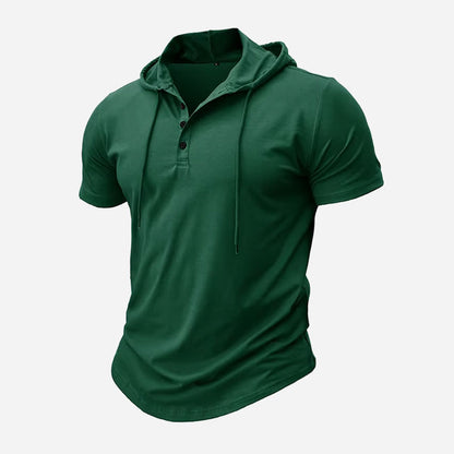 Westford Men’s Hooded Henley T-Shirt