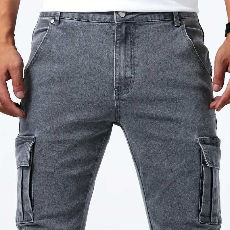 Vanguard High-Stretch Skinny Cargo Jeans