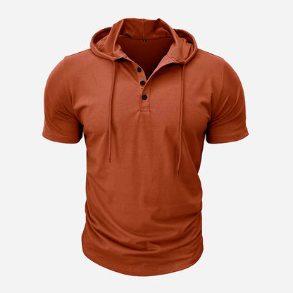 Westford Men’s Hooded Henley T-Shirt