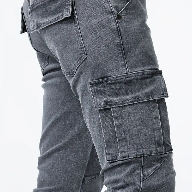 Vanguard High-Stretch Skinny Cargo Jeans
