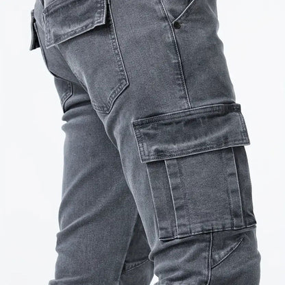 Vanguard High-Stretch Skinny Cargo Jeans