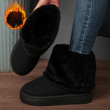 FrostEase Plush Boots – Effortless Warmth & Winter Comfort