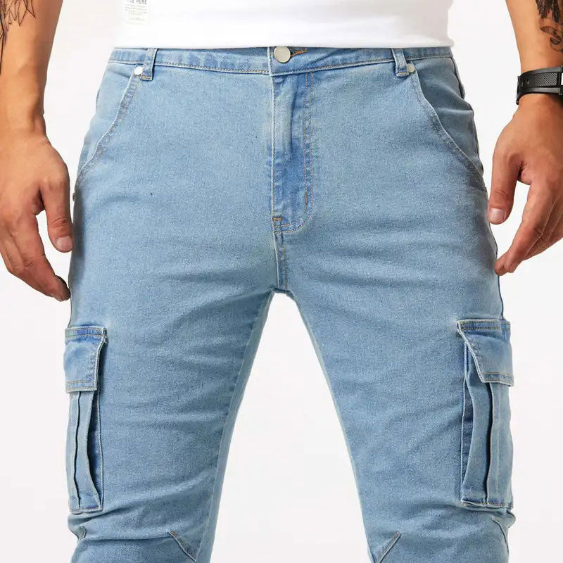 Vanguard High-Stretch Skinny Cargo Jeans