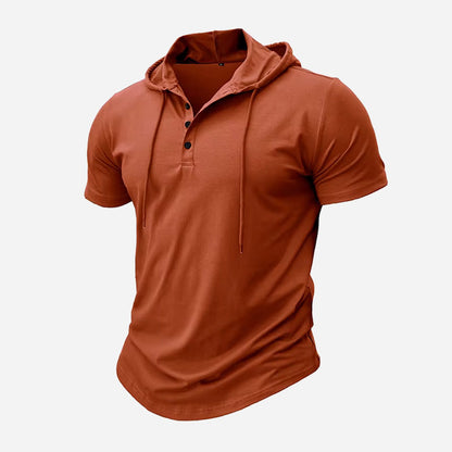 Westford Men’s Hooded Henley T-Shirt