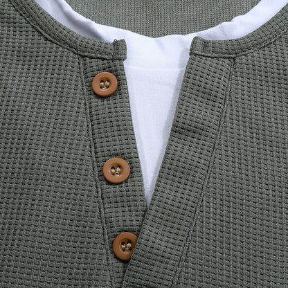 Rustic-Ultra Comfortable Henley Shirt