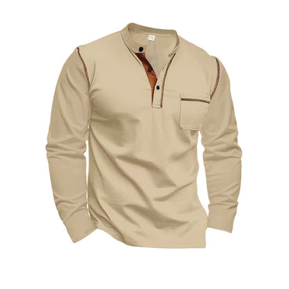 Skyline-Ultra Comfortable Henley Shirt