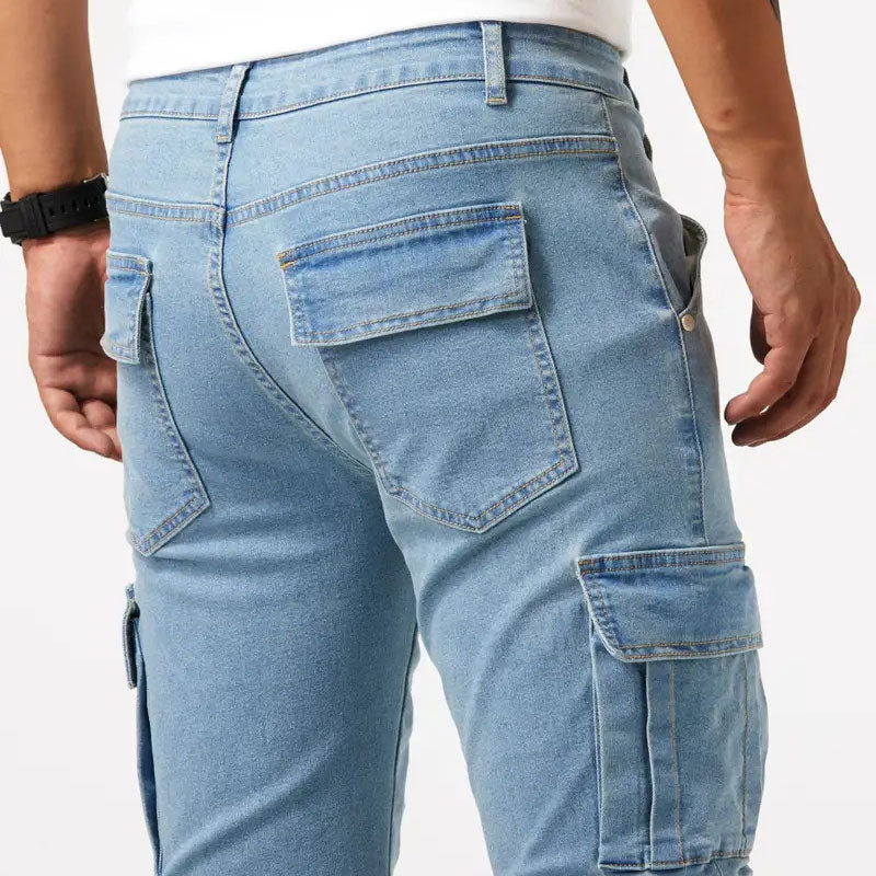 Vanguard High-Stretch Skinny Cargo Jeans