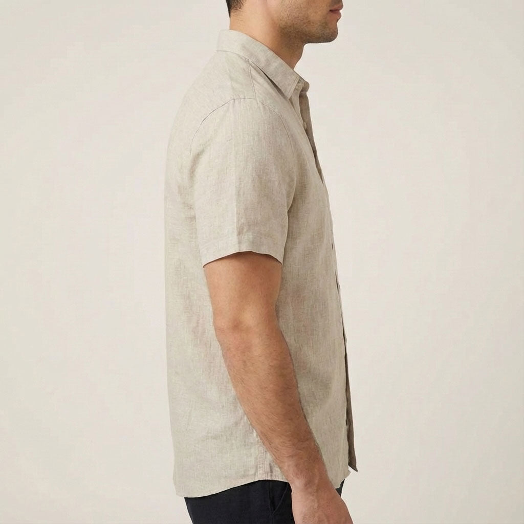 Senra Men's Linen Short Sleeve Shirt