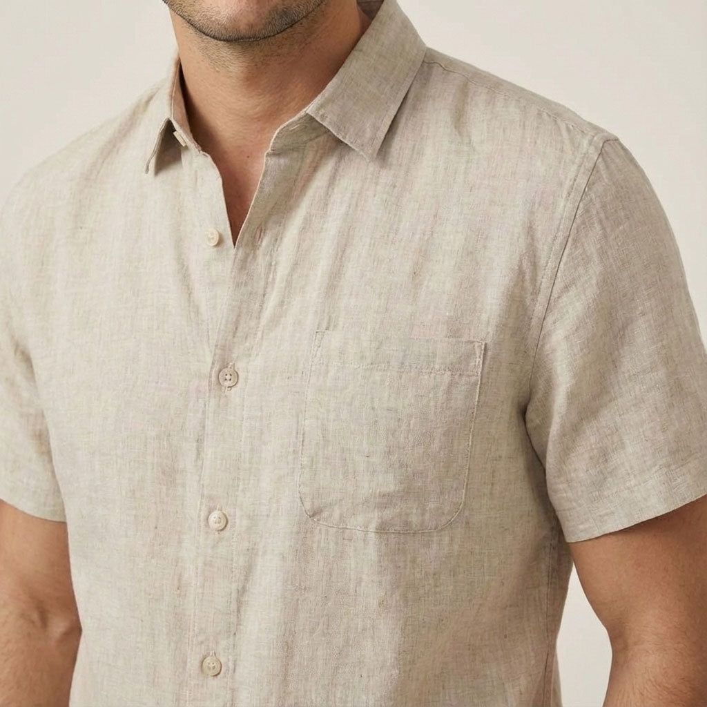 Senra Men's Linen Short Sleeve Shirt