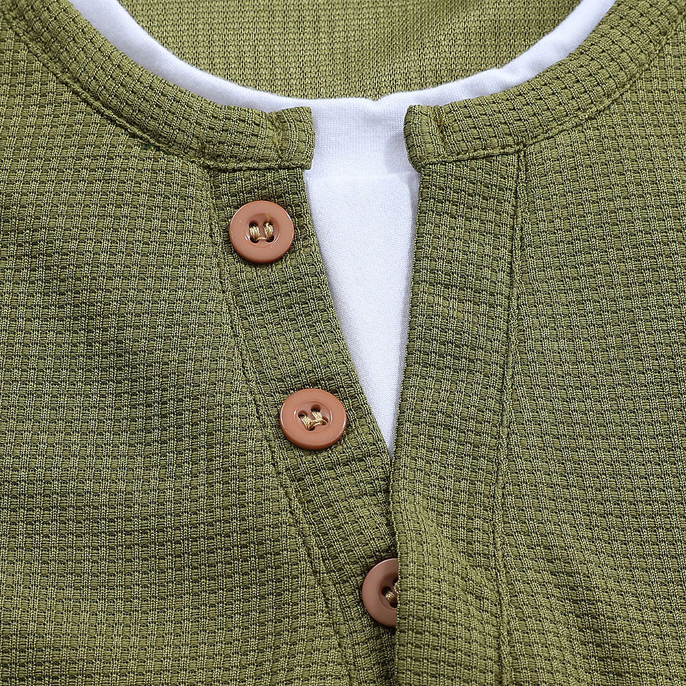 Rustic-Ultra Comfortable Henley Shirt