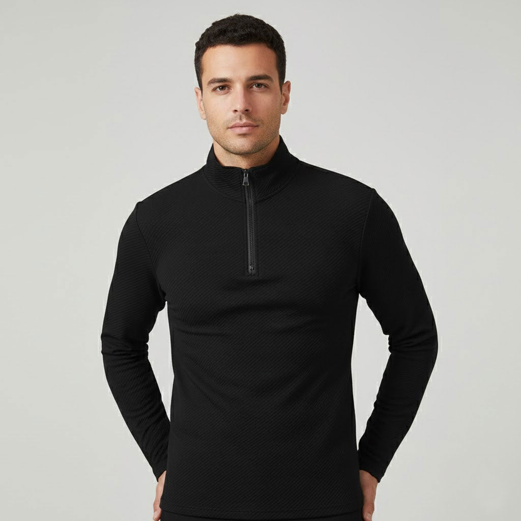 Motion-Ultra Comfortable Zipper Polo Shirt