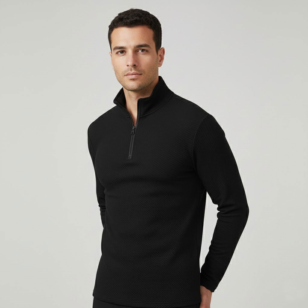 Motion-Ultra Comfortable Zipper Polo Shirt