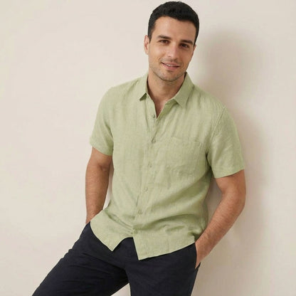 Senra Men's Linen Short Sleeve Shirt