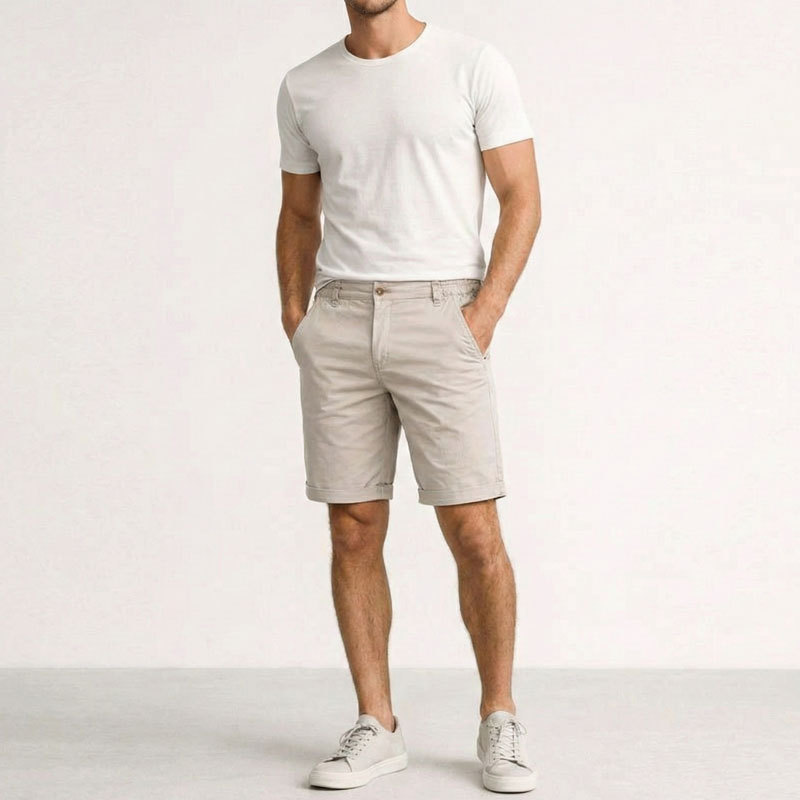Meridian Comfort-Waist Chino Short