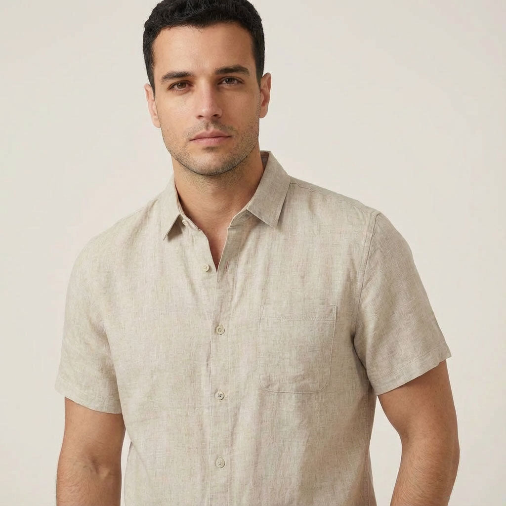Senra Men's Linen Short Sleeve Shirt