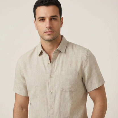 Senra Men's Linen Short Sleeve Shirt