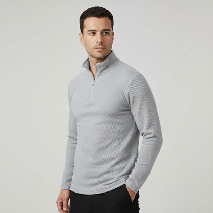 Motion-Ultra Comfortable Zipper Polo Shirt